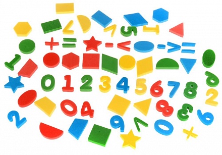Развивающий набор – Цифры и формы. Серия Мягкие буквы  